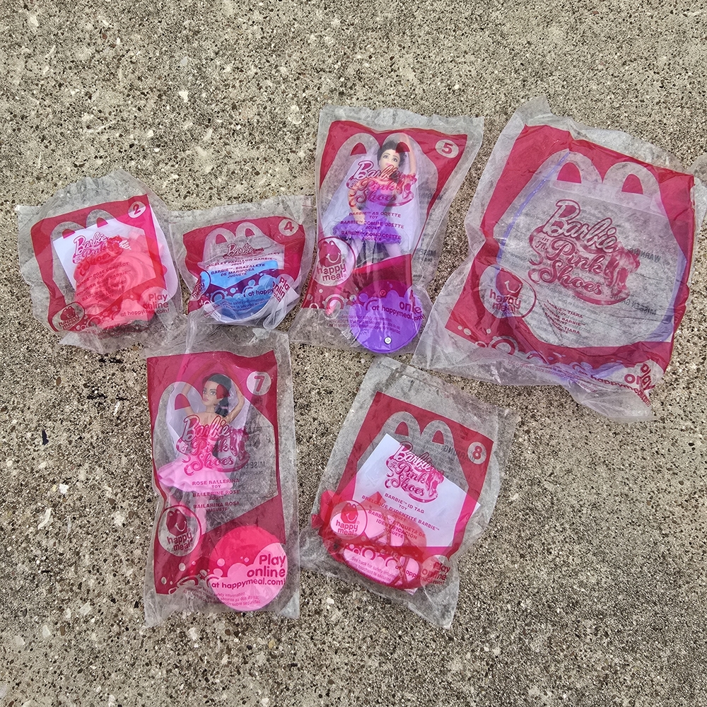Barbie "In the Pink Shoes" McDonalds Happy Meal Collectible Toys